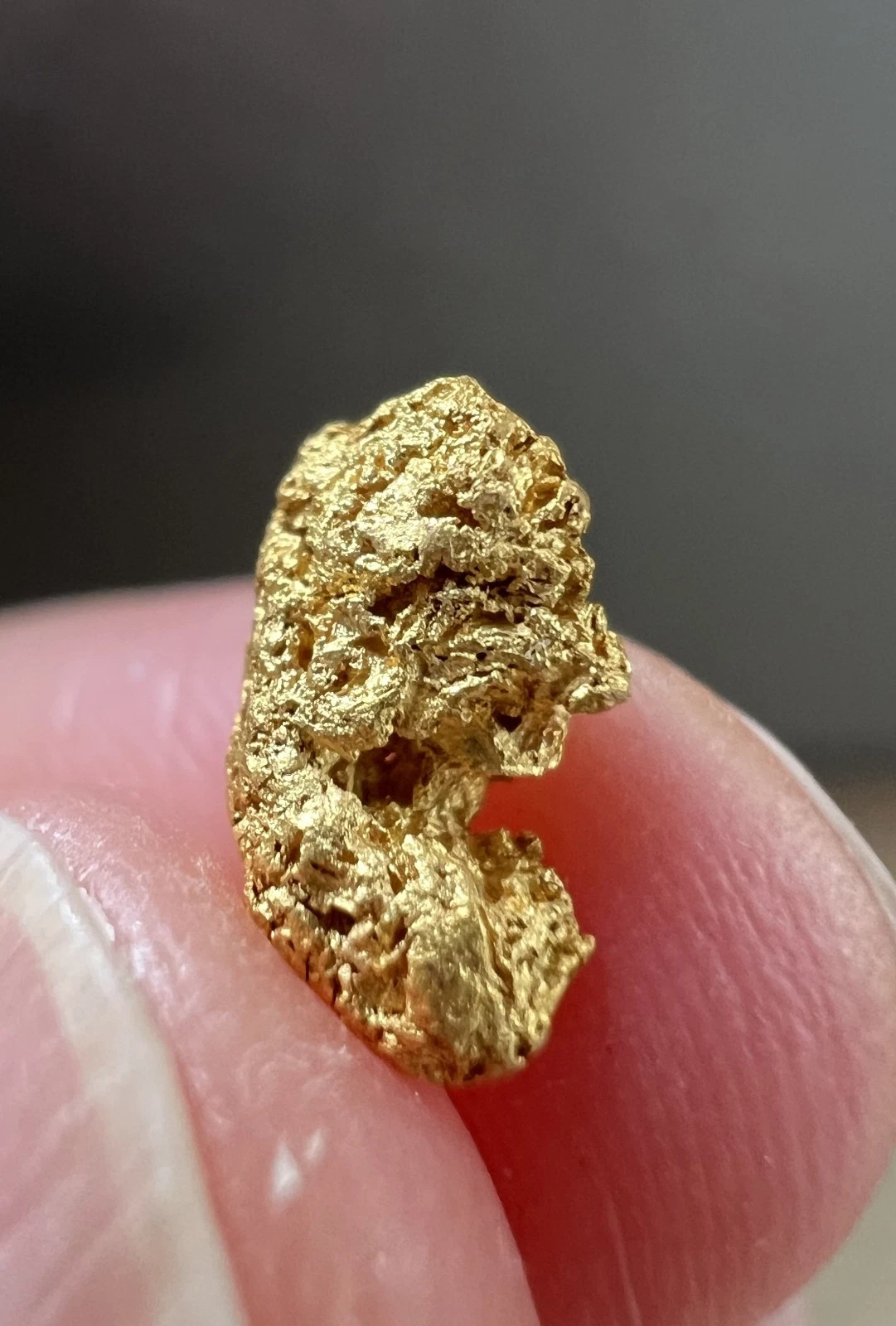 0.53 Grams Australian Natural Gold Nugget - QLD, gorgeous crystalline