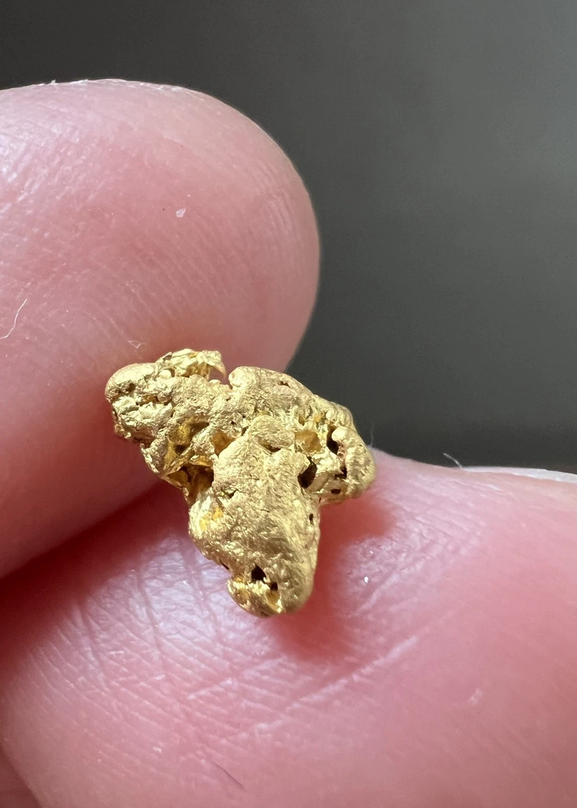 0.65 Grams Australian Natural Gold Nugget - QLD, unique gold for Christmas gift