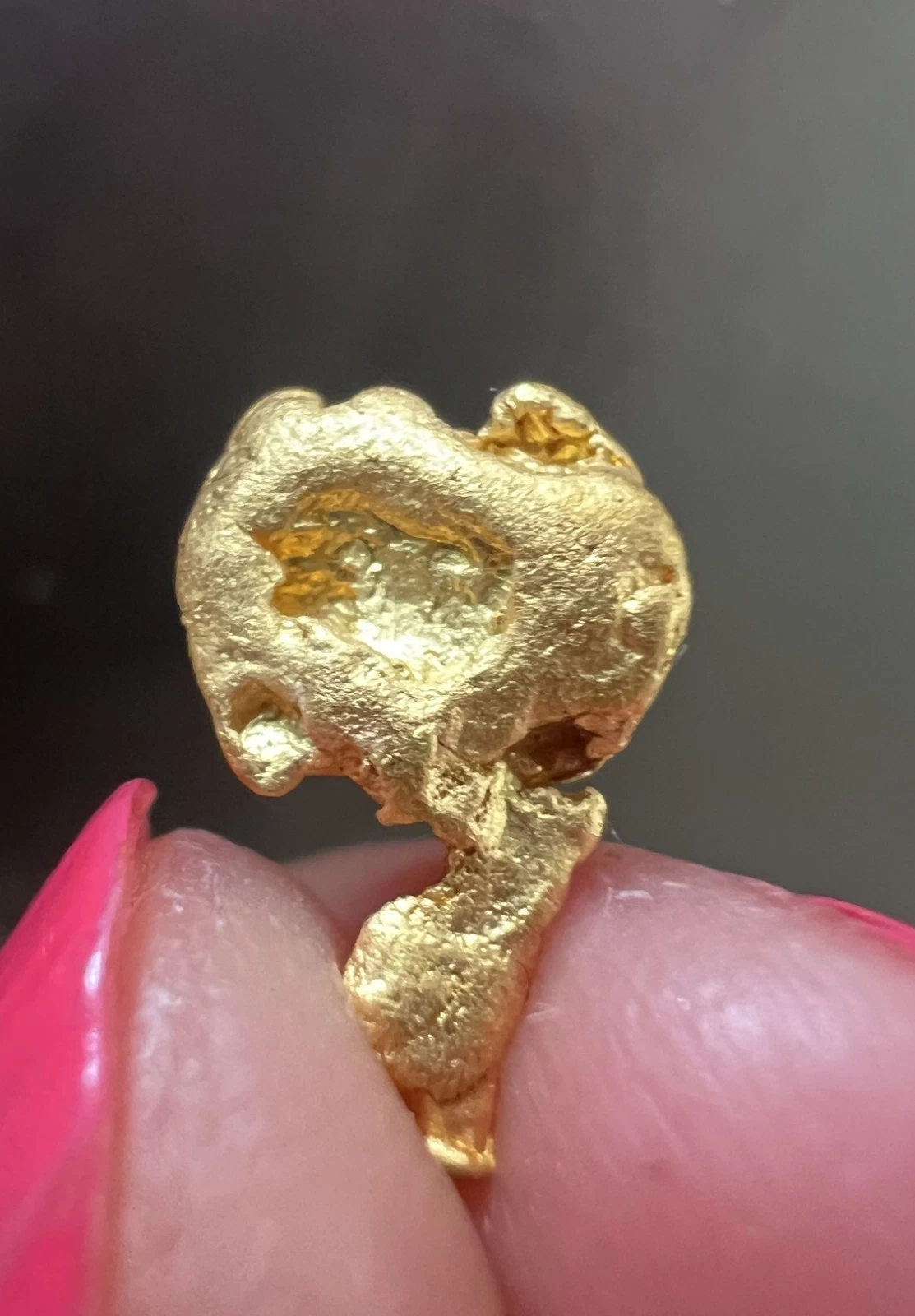 0.82 Grams Australian Natural Gold Nugget - QLD, unique & stunning