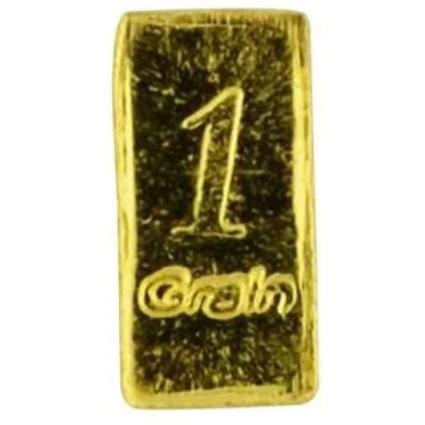 1- 24k Gold BULLION PURE 1Grain BAR .999 FINE