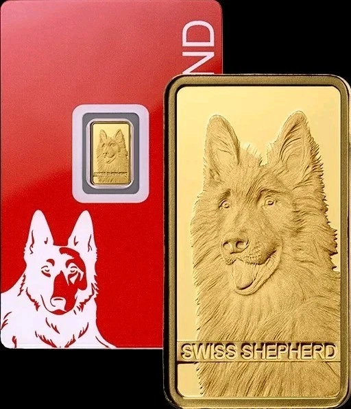 1 gram gold bar Pamp Lynx in assay 24ct 9999