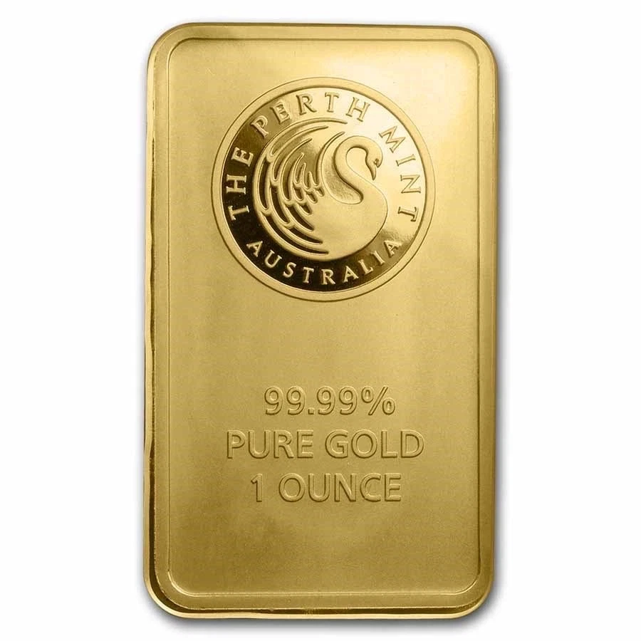 1 oz Gold Bar - Perth Mint .9999 Fine Gold (In Assay)