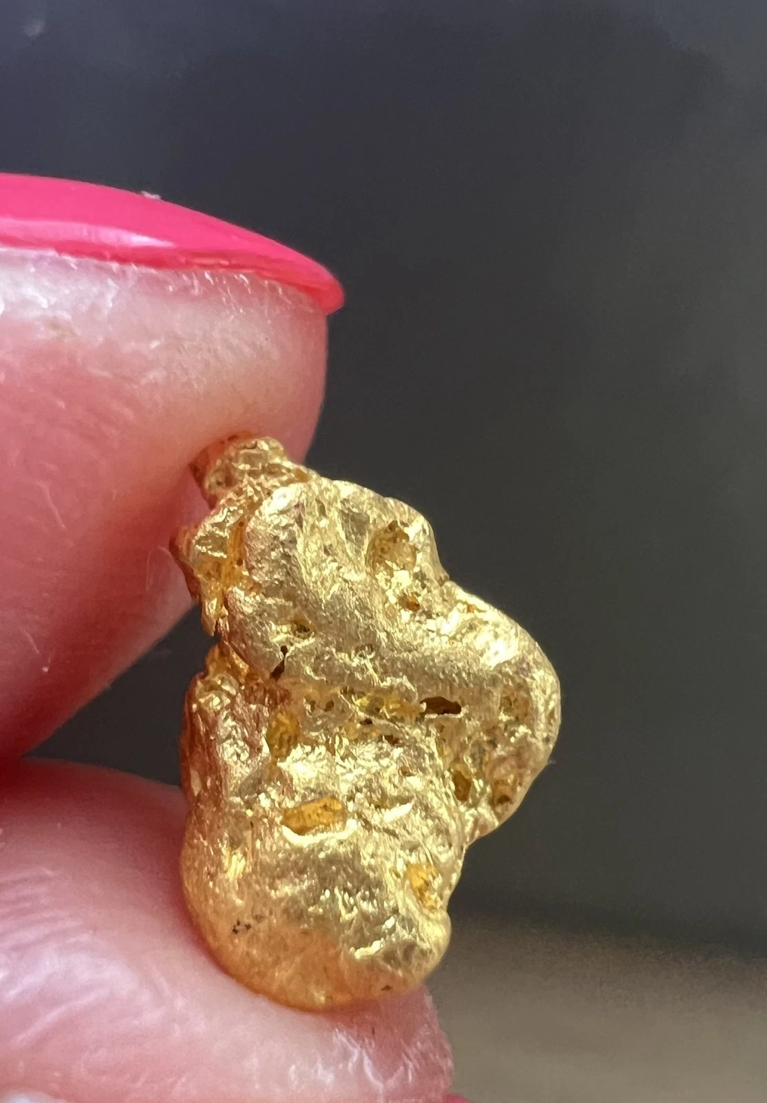 1.16 Grams Australian Natural Gold Nugget - QLD, unique, lustrous & dense