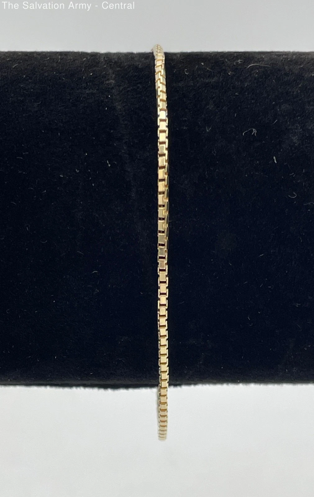 14K Yellow Gold Fine Jewelry Spring Ring Lock Box Chain Bracelet 2.28g