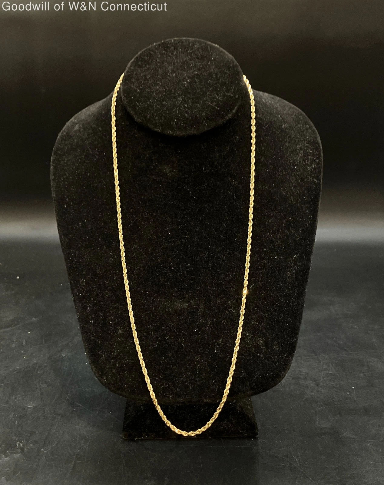 14K Yellow Gold Rope Necklace 10.66g
