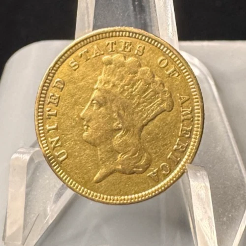 1854 Liberty Gold $3 Three Dollars Coin