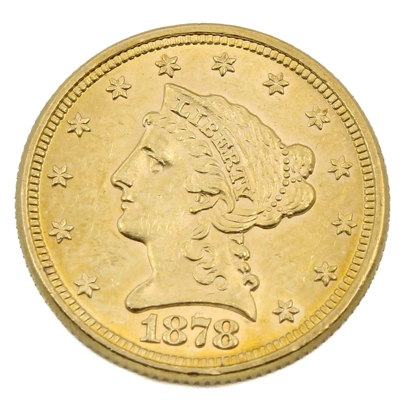 1878 $2.50 Liberty Head Quarter Eagle United States Coin No Reserve #C773-3