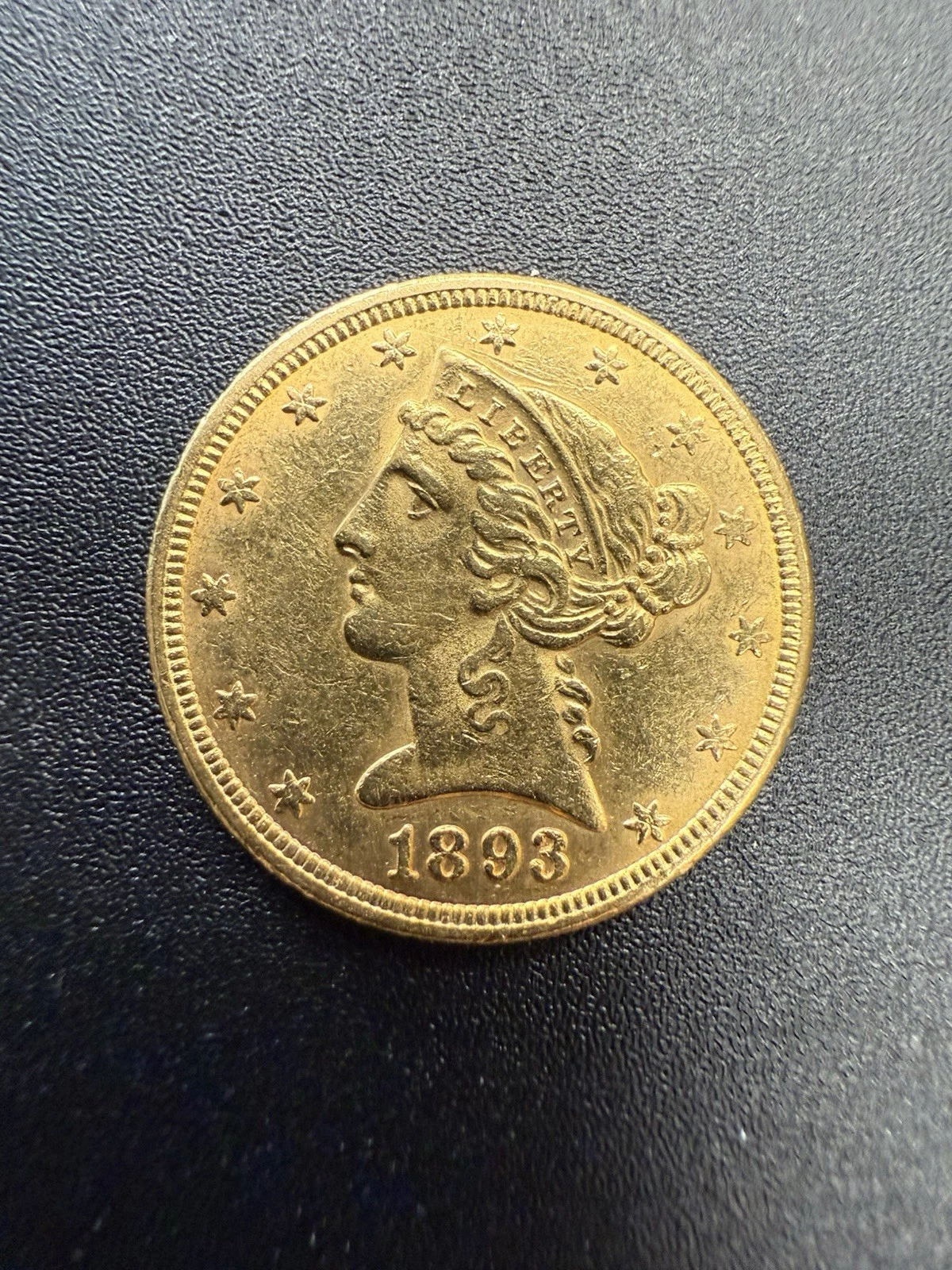 1893 Liberty Head Half Eagle AU