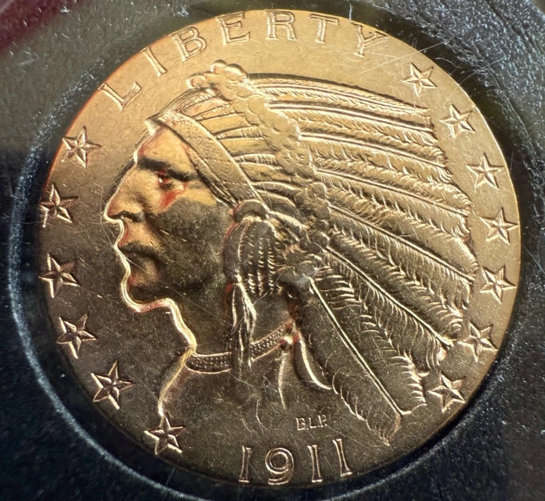 1911-D $5 Indian Head Gold Eagle U.S Coin