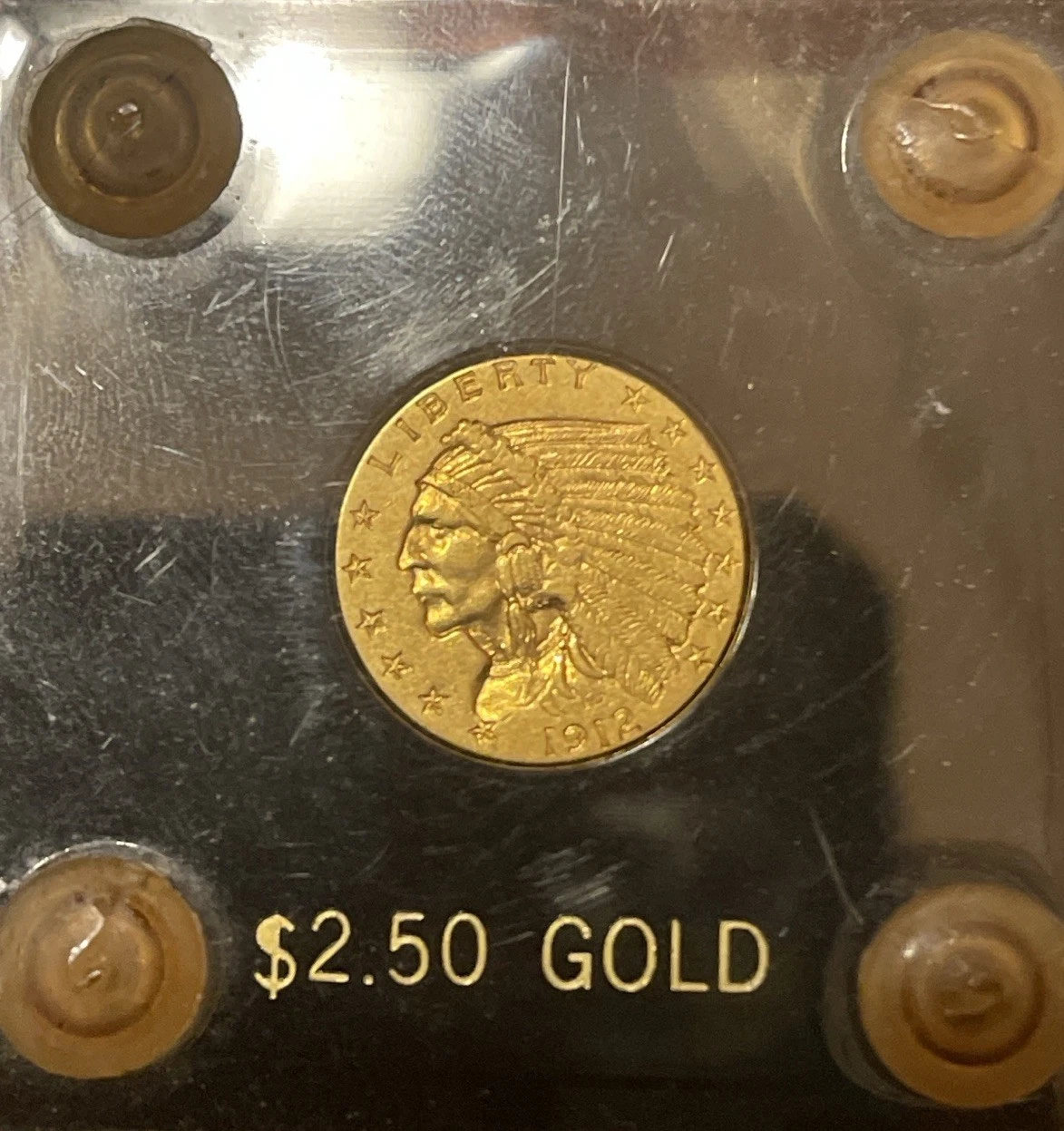 1912 $2.50 Indian Eagle Liberty United States Gold Coin