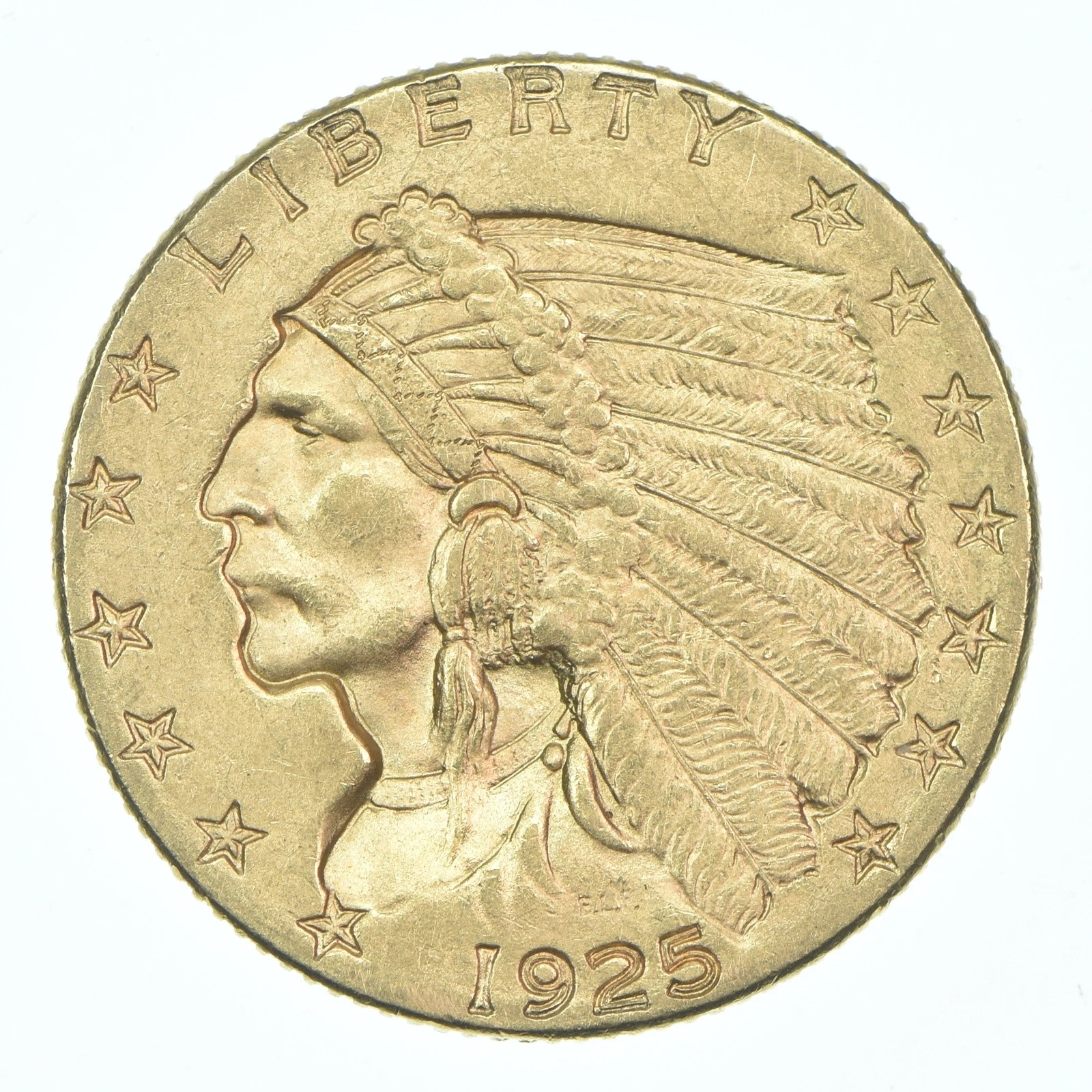 1925-D $2.50 Indian Head Gold Quarter Eagle Estate Coin Collection *914
