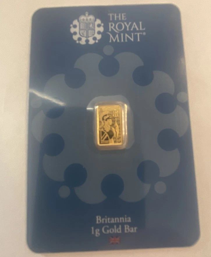 1g Gold Bar Royal Mint Bullion .999 24k In Assay Sealed Mint Condition