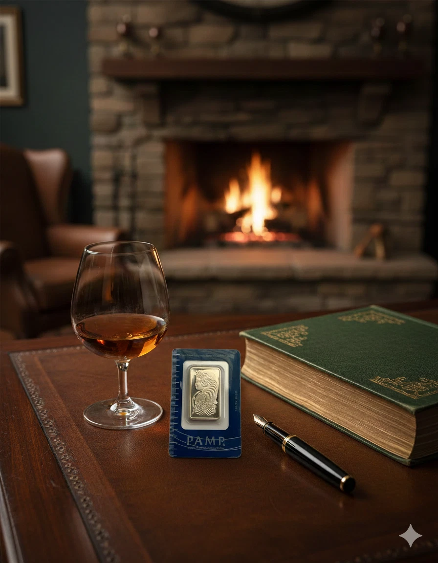 1oz Switzerland Platinum Bar Ingot, in its assay card.