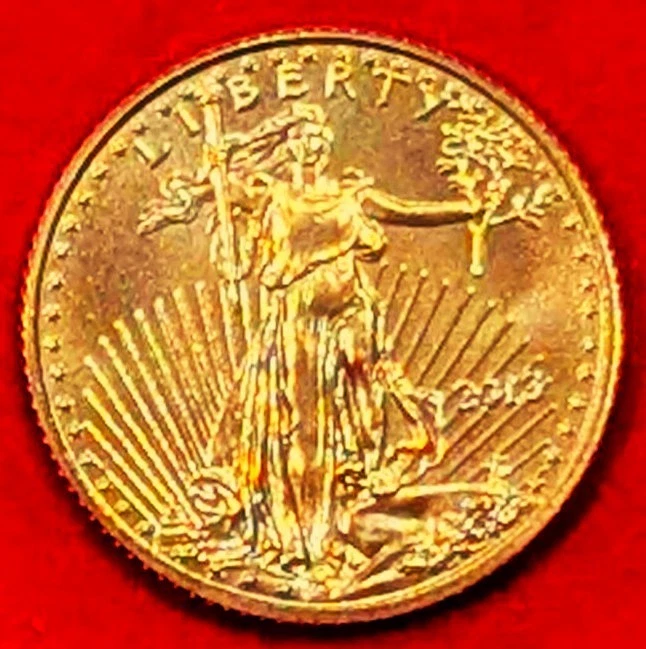 2013 ONE TENTH OUNCE GOLD AMERICAN EAGLE COIN - SHIPS IN COIN HOLDER