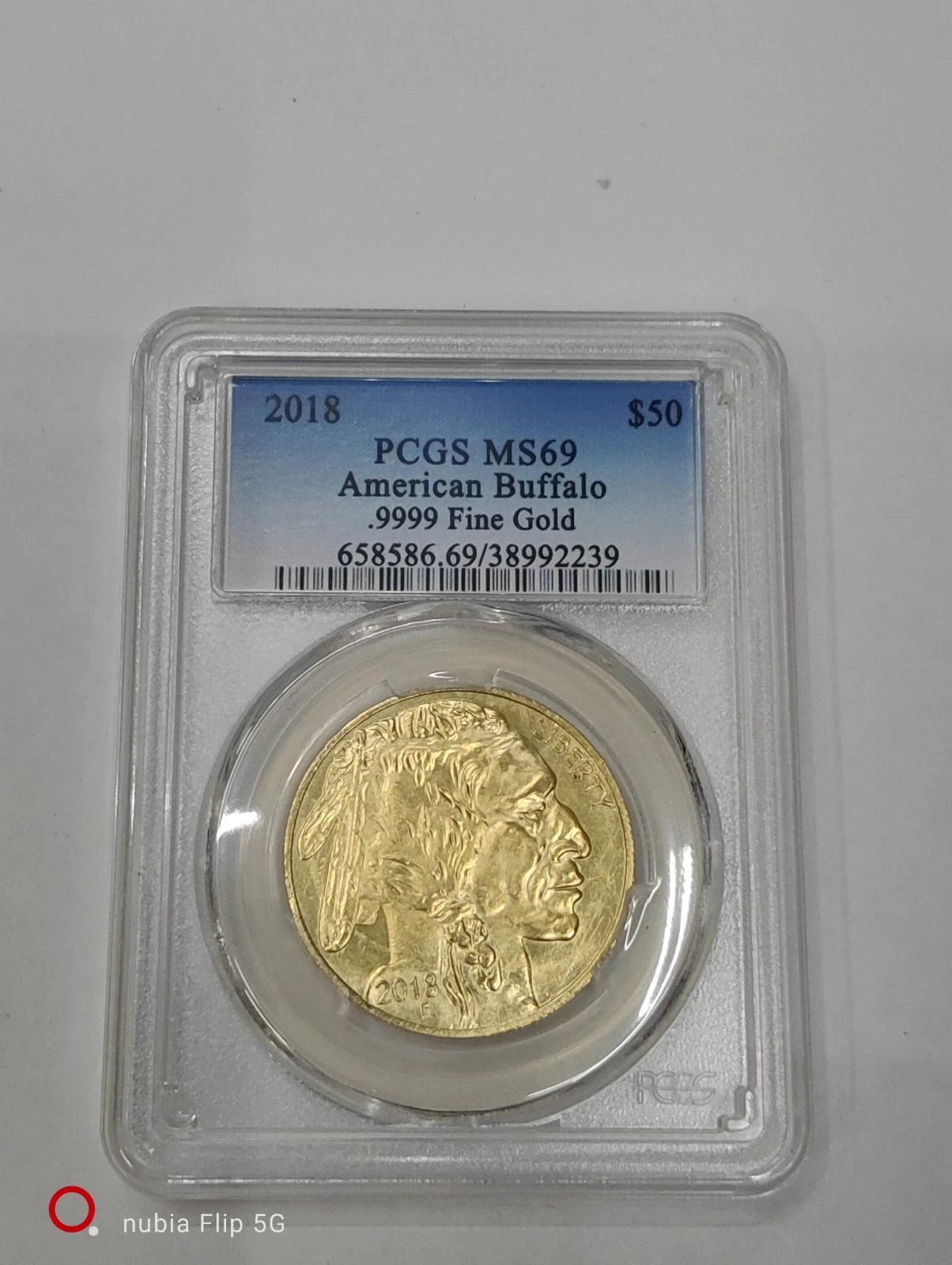 2018 American Gold Buffalo $50 β 1 oz .9999 Fine Gold β PCGS MS69 β Verified Gen