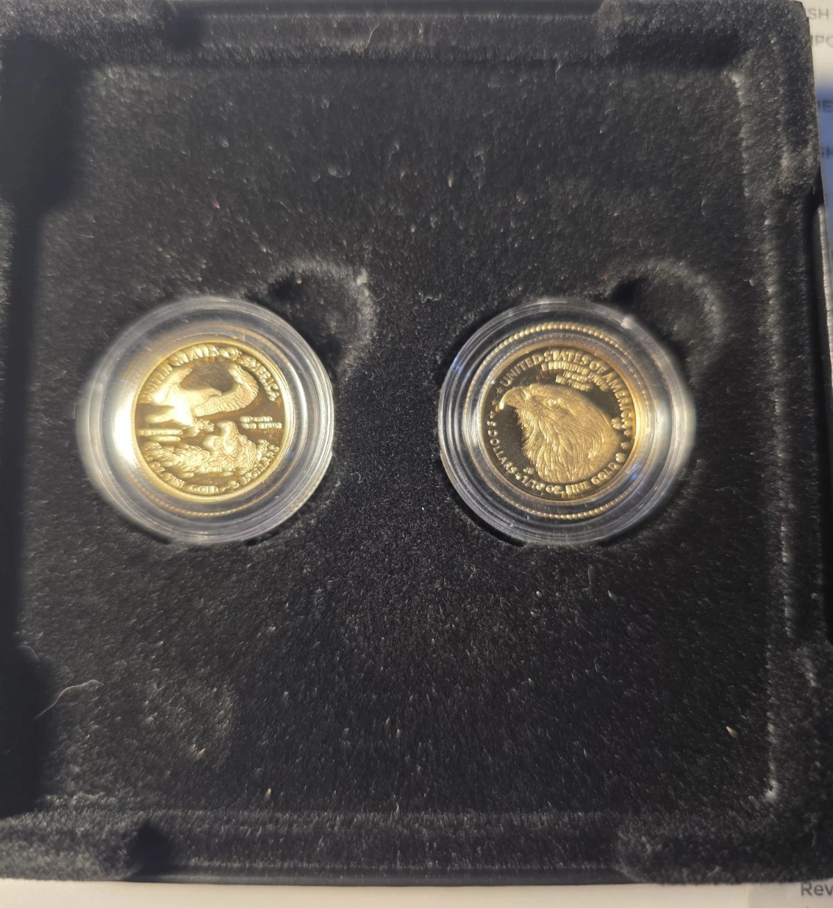 2021 GOLD EAGLE "W" $5 Proof (2 C44n) 1/10thoz T.1 T.2 *DESIGNER* Set Box & COA