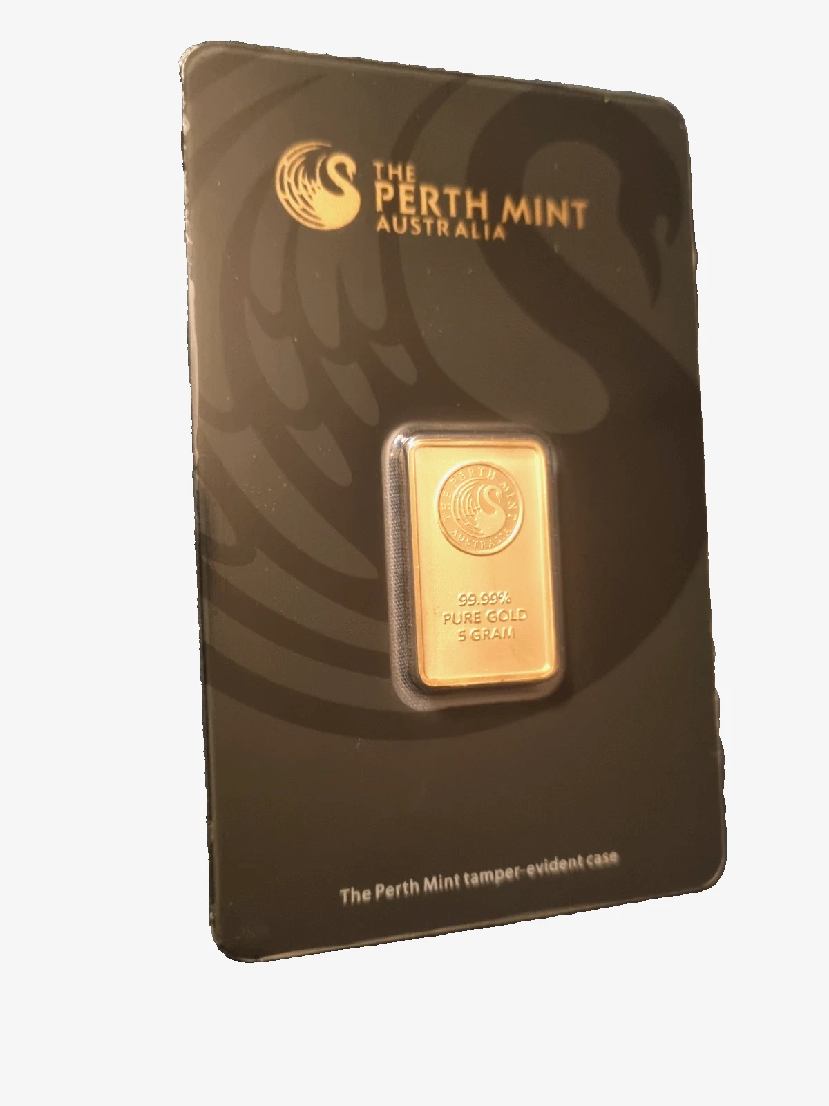 5 Gram 9999 Solid Gold Perth Mint Kangaroo Investor Ingot Bar Sealed Certified