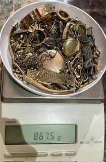 867.5 GRAM GOLD FILLED LOT INCLUDING 14K GF JEWELRY, CASES GOLD RECOVERY SCRAP