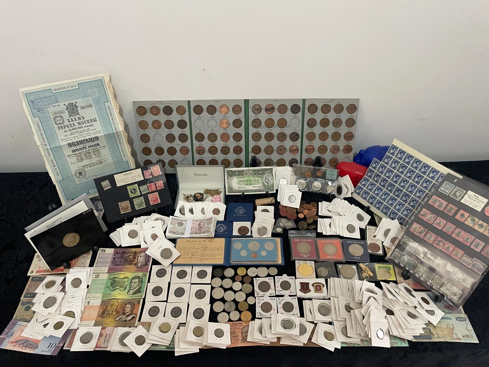 👀DECEASED ESATES COINS PENNY SET BANKNOTES STAMPS TOKEN SILVER GOLD MEDALLION