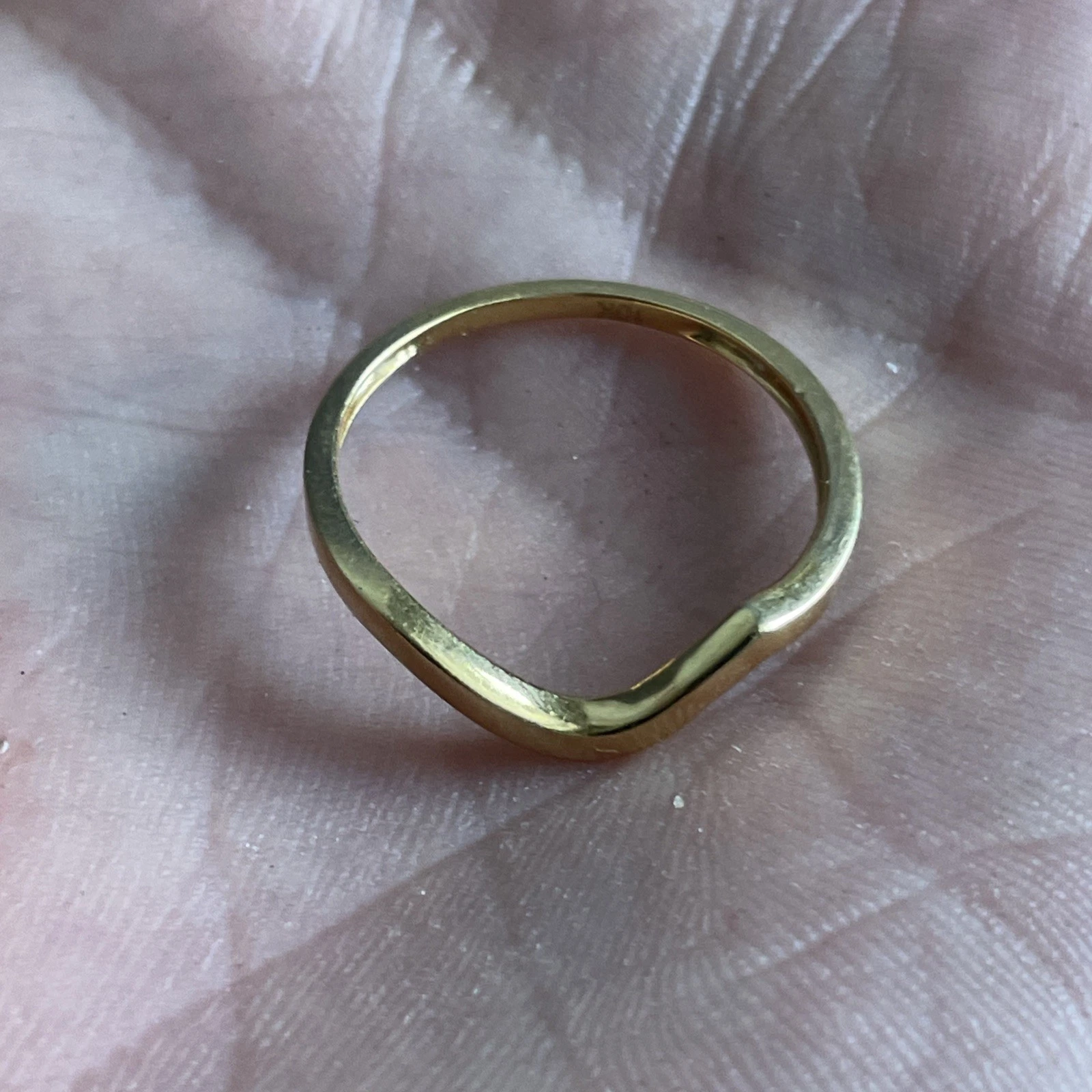 Men’s 10k Gold Diamond Ring For Scrap Or Wear 1.2 Grams Yellow Gold Size 7.25