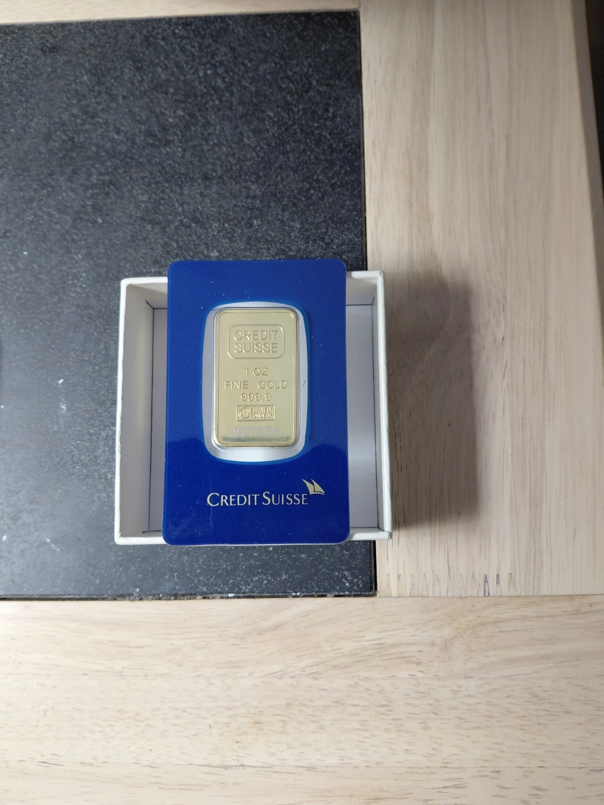 NEW LISTING1oz Credit Suisse Pure Gold Bar