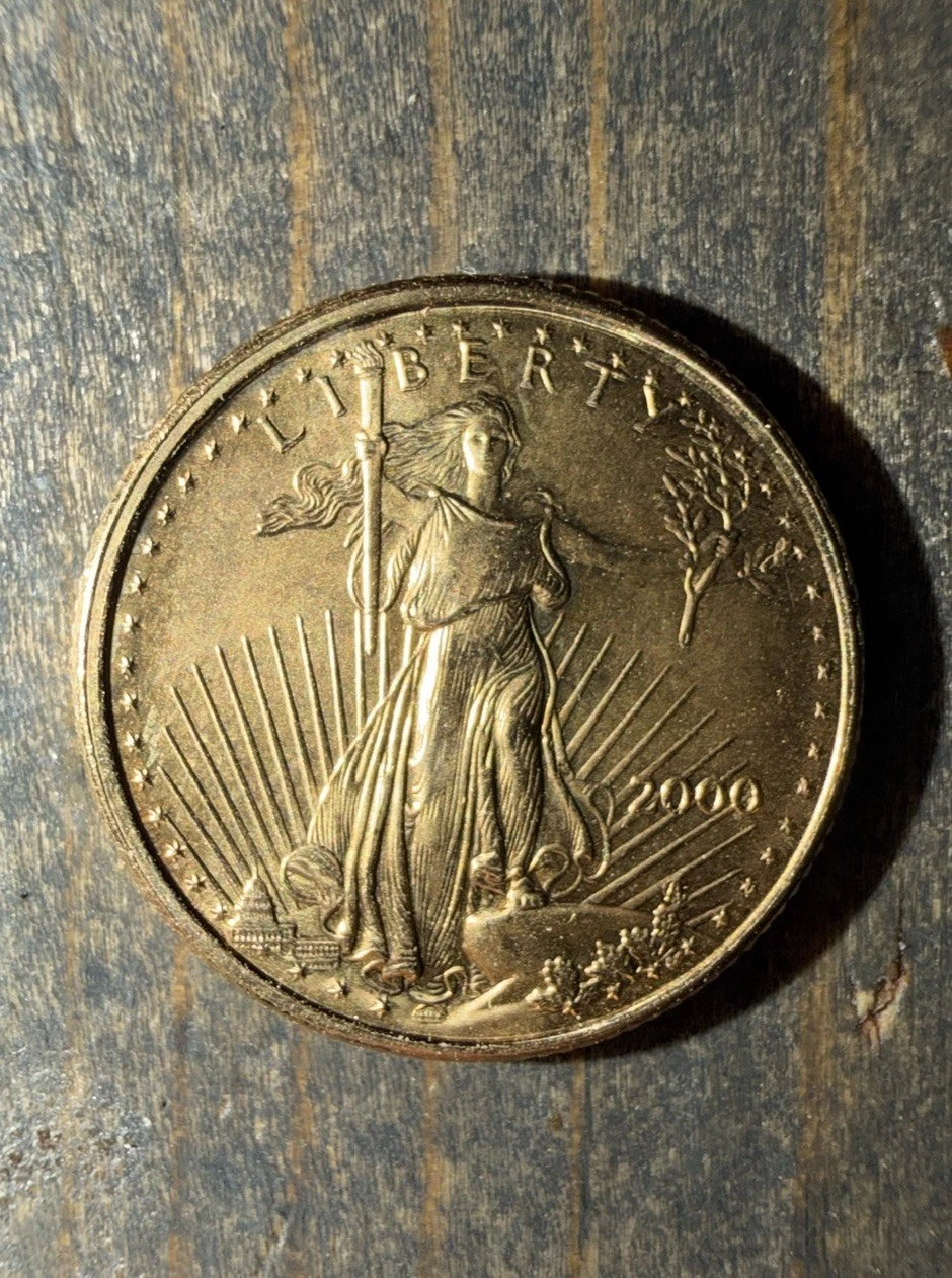 NEW LISTING2000 1/10 oz. $5 American Gold Eagle, BU .999 Fine Gold Bullion