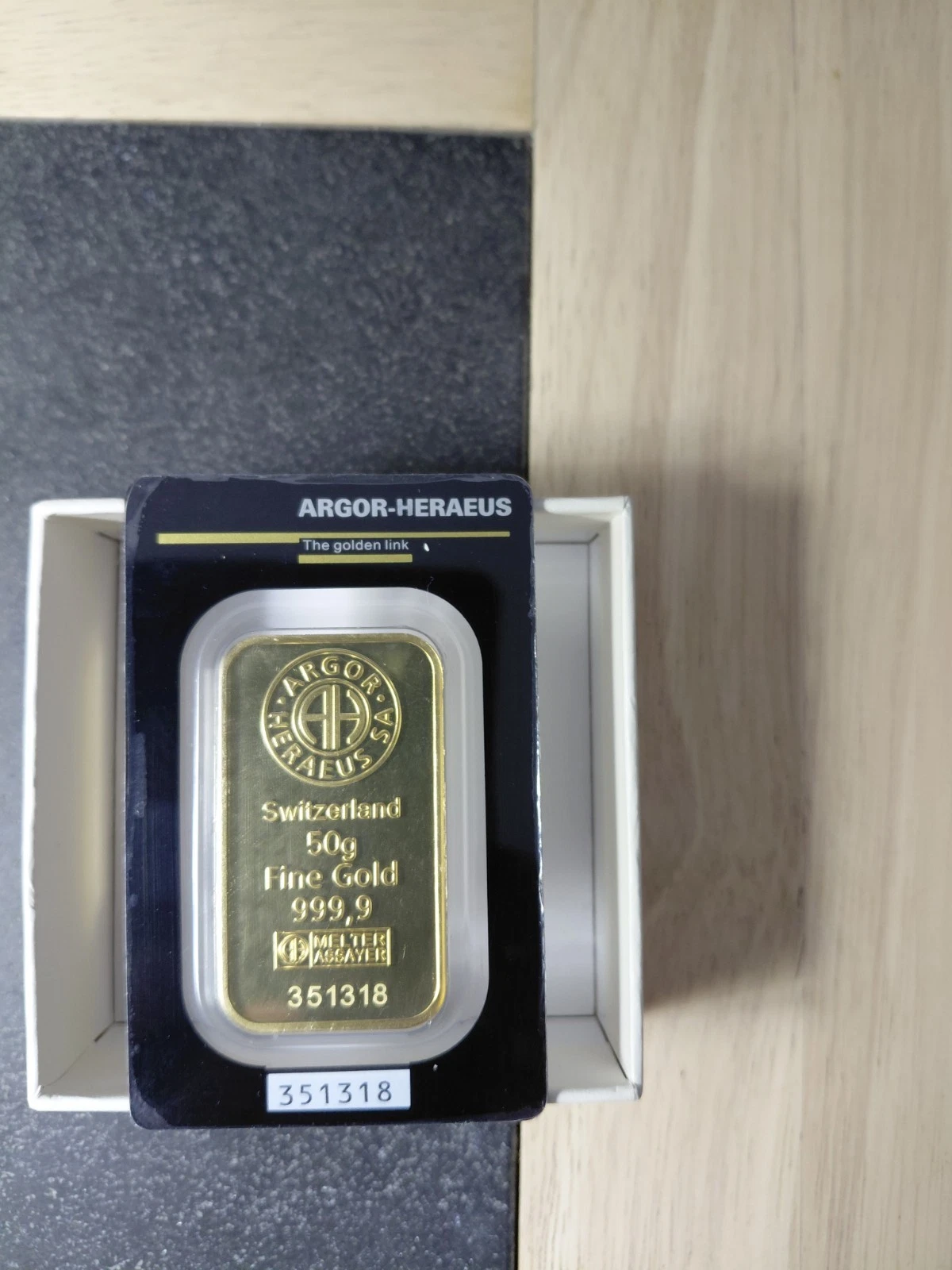 NEW LISTINGArgor Hereaus Pure Gold Bar 50g