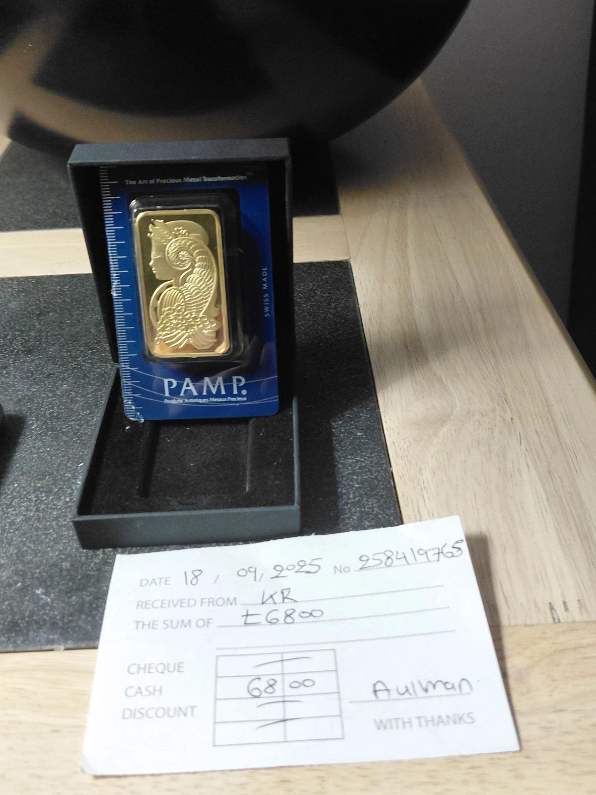 NEW LISTINGPamp Suisse Lady Fortuna 100 Grams Pure Gold Bar
