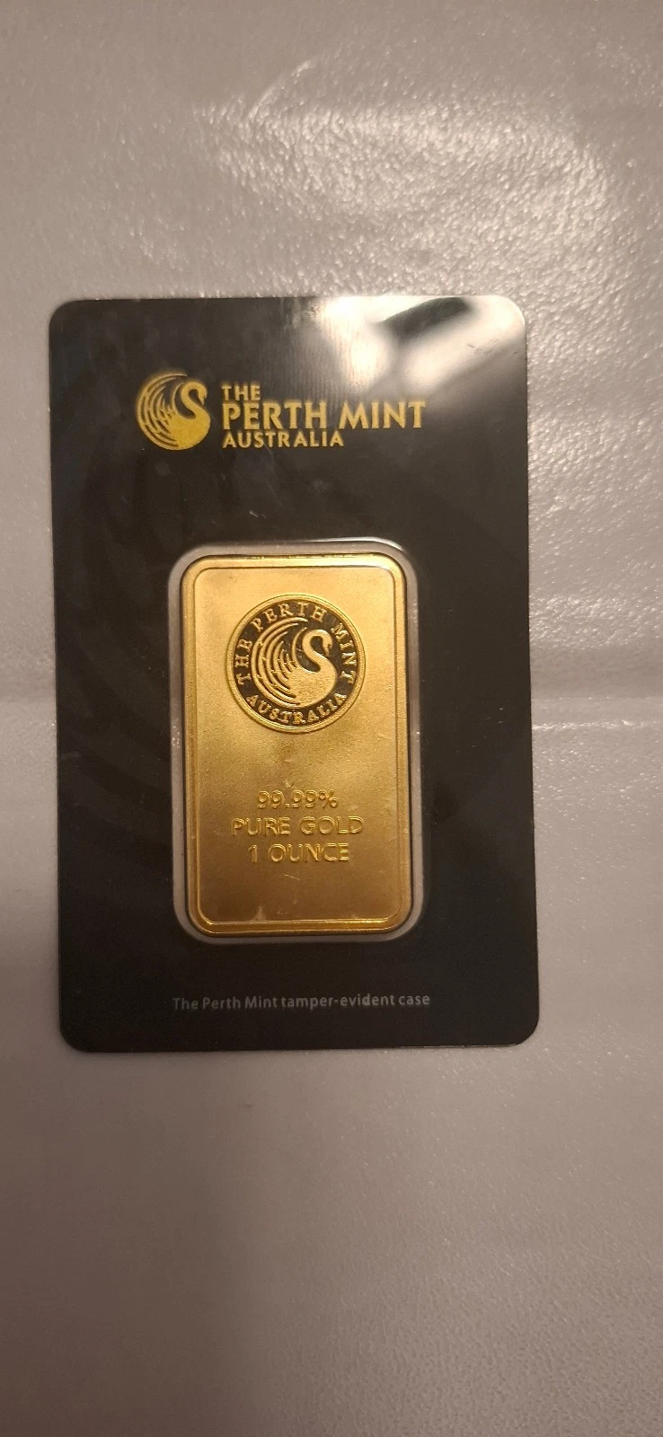 Perth Mint 1oz 31,1g Gold Bar gold 999,9 with store bill