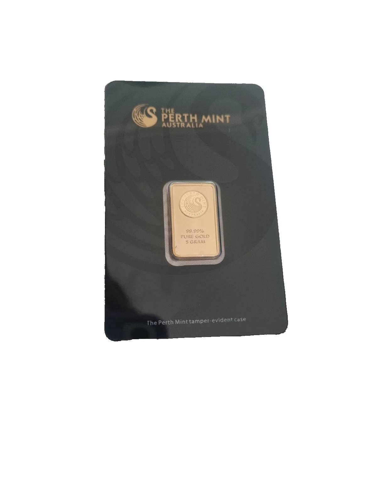Perth Mint 5g Gold Bullion Kangaroo Assay Bar Certicard