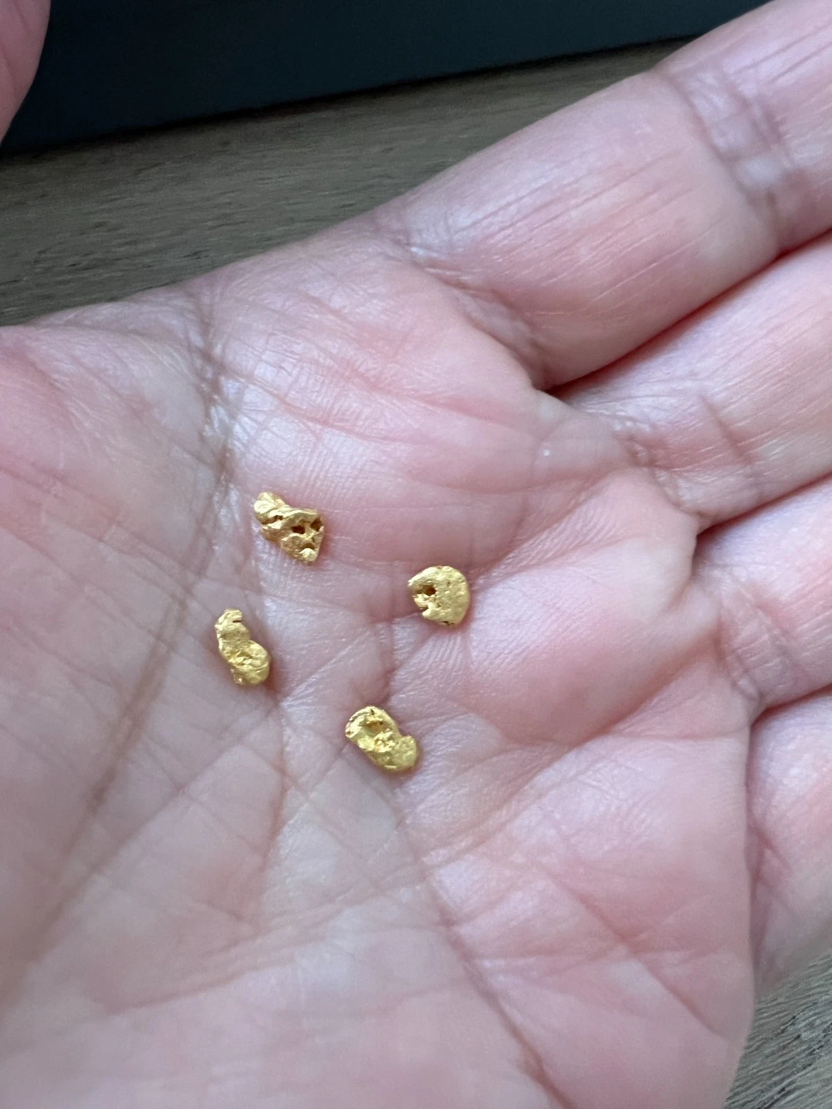 Total 0.72 Grams Australian Natural Gold Nuggets - QLD, four fabulous nuggets