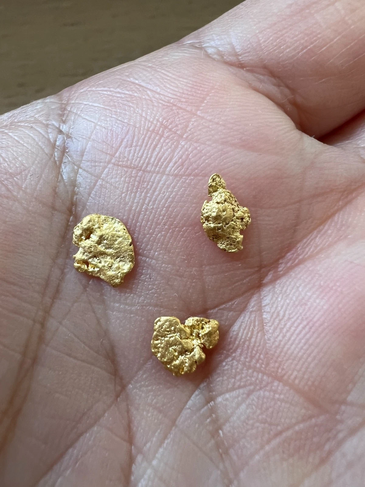 Total 0.76 Grams Australian Natural Gold Nugget - QLD, three unique nuggets